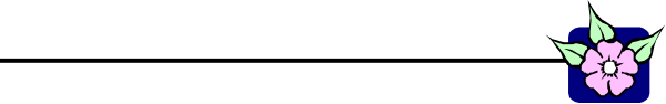 The image shows a gray background with two pink flowers on either side of what appears to be a black line dividing it into three sections; there is no text present in this clip-art illustration.