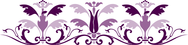 The image shows a purple decorative border with intricate designs on it against a grey background.