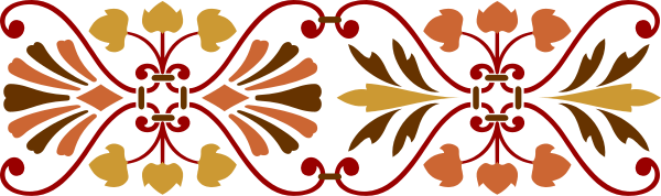 The image shows a decorative border with intricate patterns resembling floral designs on what appears to be an otherwise plain background.