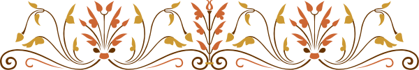 The image shows a decorative border with floral patterns on it against an off-white background.