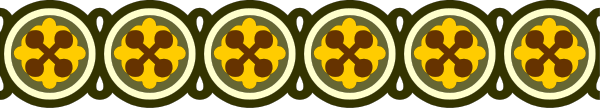 The image shows a row of yellow radiation symbols on an abstract background with no other discernible details.