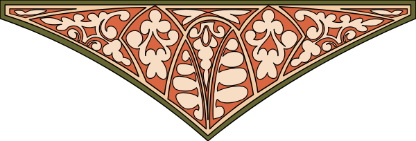 The image shows a closeup of an intricate pattern with floral designs on what appears to be fabric or paper material.