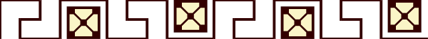 The image shows a gray wall with red tiles on it that have white crosses painted over them at regular intervals along its length.