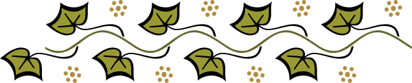 The image shows a decorative border with leaves at each corner on an otherwise plain background.