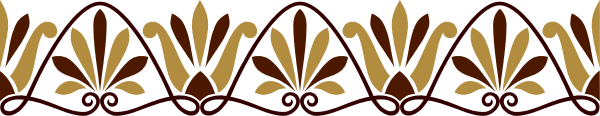 The image shows a decorative border with an intricate pattern of leaves on it against a neutral background.