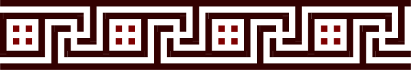 The image shows a red patterned border with an intricate design on what appears to be a gray background.