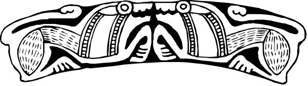 The black and white illustration shows a stylized lobster with its claws raised above it as if waving at an unseen audience.