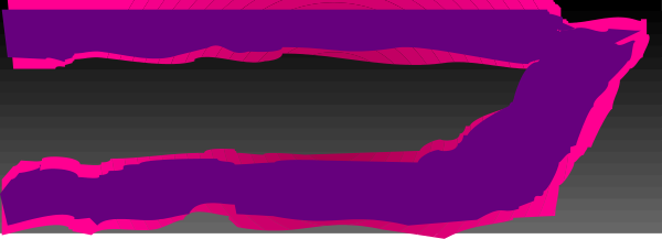 The image shows a purple line with pink splashes on it against a grey background.