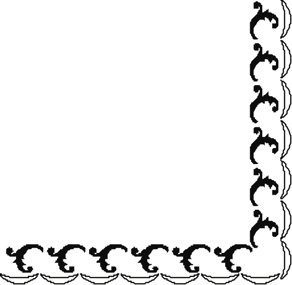 The black and white photo shows a blank sign with decorative borders on it against an indistinct background.