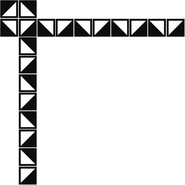 The black and white image shows a cross with multiple arrows pointing outward from it at various angles within its frame.