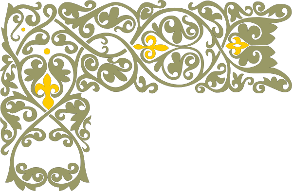 The image shows a decorative scrollwork design with intricate patterns on what appears to be an object resembling a bench or table frame in black against a white background.