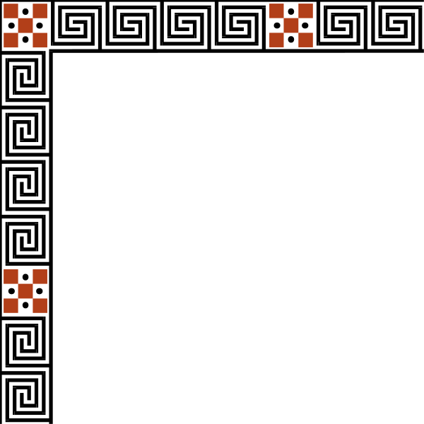 The image shows a black background with red crosses arranged to form an abstract pattern that could be interpreted as a stylized representation of something like a tree or plant life due to its branch-like structure.