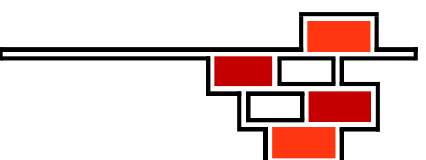 The image shows a red pixelated object with white dots on it against a grey background.