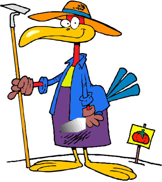 The cartoon depicts a character that resembles an anthropomorphic bird wearing a straw hat with sunglasses on top of it, holding what appears to be a fishing pole in one hand while standing next to another object which looks like a fish.