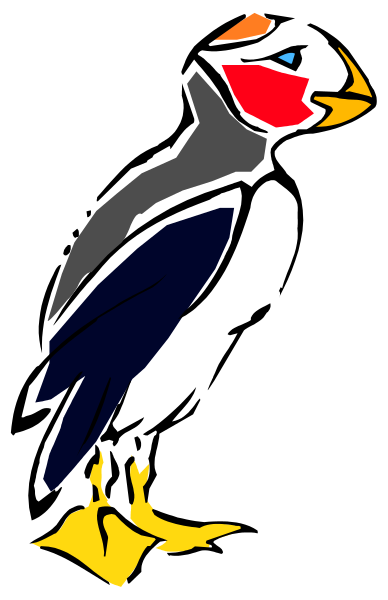 The image shows a black bird with red wings against a white background on top of another picture that appears to be an abstract design in shades of gray and blue.
