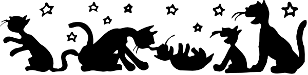 The image shows a night sky with stars above an unseen landscape below; there is no visible text on this small clip-art picture.
