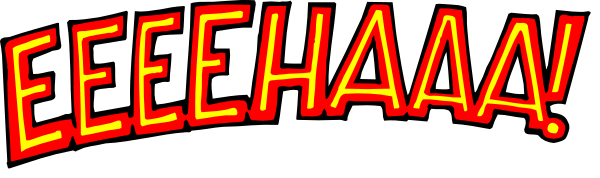 The image shows a red speech bubble with text that reads "WEEHAAAN" at its top edge, followed by three exclamation marks in descending order of size from left to right.