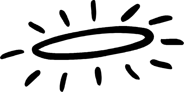 The image shows a black background with two white shapes resembling eyes on either side of what appears to be an elongated oval shape in between them that could represent a nose or mouth area; there is no text present, and it's not clear if any other objects are depicted due to the simplicity of the design.