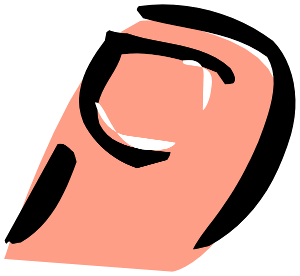 The image shows a stylized red object that resembles an ice cream cone with two scoops on top of each other against a black background.