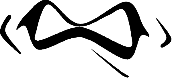 The image shows a black bow tie with white polka dots on it against a gray background.