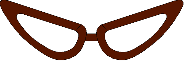 The image shows a red silhouette of an eye with eyelashes on it against a dark background.