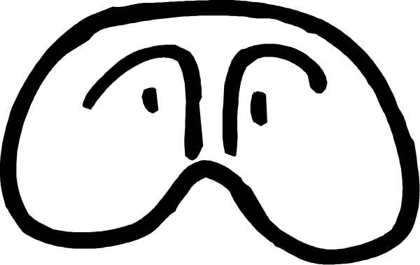 The black and white illustration shows a cartoon dog with an exaggerated sad face looking upwards towards its owner's hand holding it by the collar.