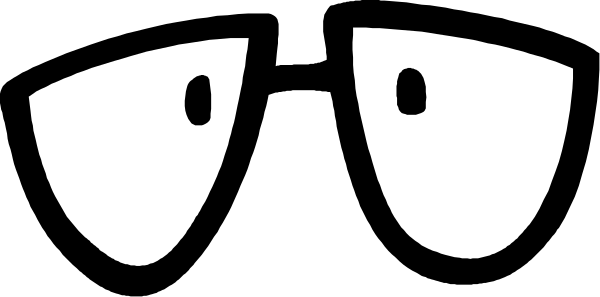 The image shows a black and white cartoon of two eyes with eyebrows looking upwards on what appears to be an abstract background without any distinguishable features.
