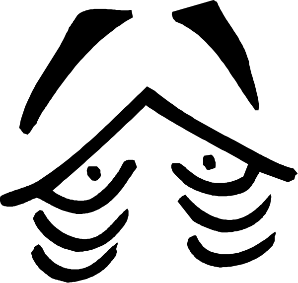The black and white photo shows a simple line drawing of two rectangles with lines connecting them to form an abstract pattern resembling a stylized letter 't'.