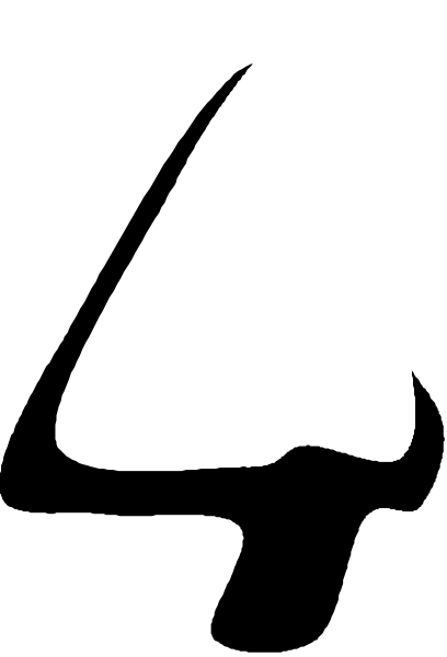 The image shows a black arrow pointing to its right side against a gray background with two horizontal stripes of different shades on either end.