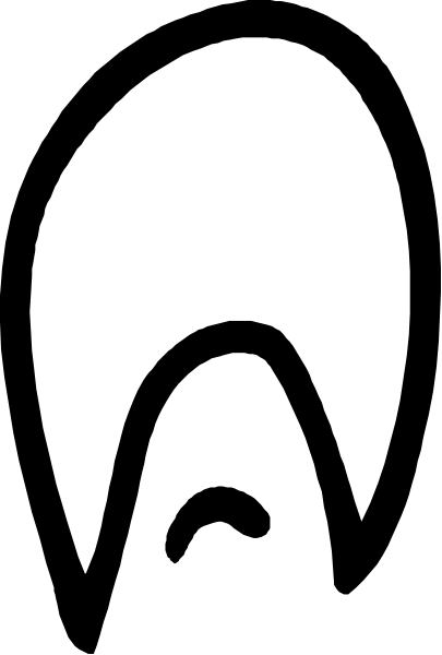 The image shows a black and white representation of an ice cream cone with two scoops on top against a gray background.