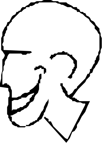The image shows a black silhouette of an object against two different backgrounds: on top is gray with vertical stripes; below it is darker in color but still monochromatic without any distinguishable features, making identification difficult due to lack of detail and context provided by the art style.