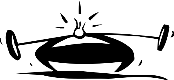 The black silhouette of a face with an exaggeratedly large nose is shown against a white background.