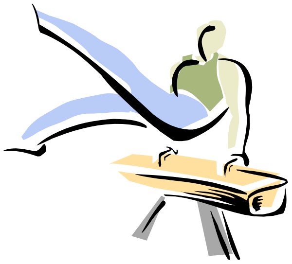 The image shows a cartoon of an animated character sitting on top of what appears to be a surfboard with their legs crossed over it while wearing blue jeans; in front is another object that resembles a wooden plank, and there's no visible background or setting detailing the location beyond this.