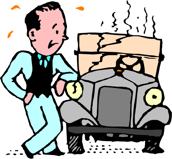The illustration shows a man standing next to an old car with two visible headlights; he is wearing blue pants and has his hands in pockets while looking at something off-frame. To his right stands another person, who appears surprised by what's happening around them. Both individuals are depicted against the backdrop of nighttime darkness.