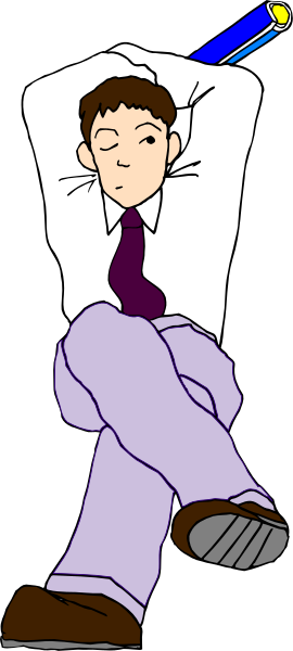The cartoon shows a man sitting on his bed with an expression of exhaustion while holding up what appears to be a book titled "The Art Of Sleep."