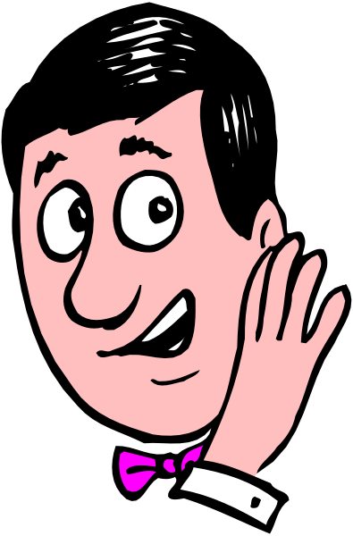 The image shows a cartoon of an animated character with exaggerated facial features making a surprised expression while holding his hands to either side of him in front of what appears to be a window frame.