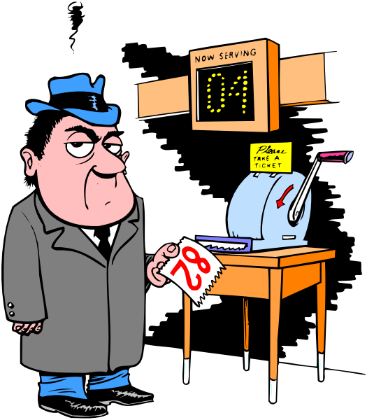 The cartoon shows a man standing next to an ATM machine with his hand on it as if he's using it; behind him is a sign that reads "ATM 83" indicating this particular terminal number, and there appears to be some sort of paperwork or receipt in front of the machine. The setting seems to take place at nighttime outside an establishment due to the presence of what looks like street lighting illuminating them from above; a small sign with "10% off" written on it is also visible, suggesting that there might be some sort of promotion