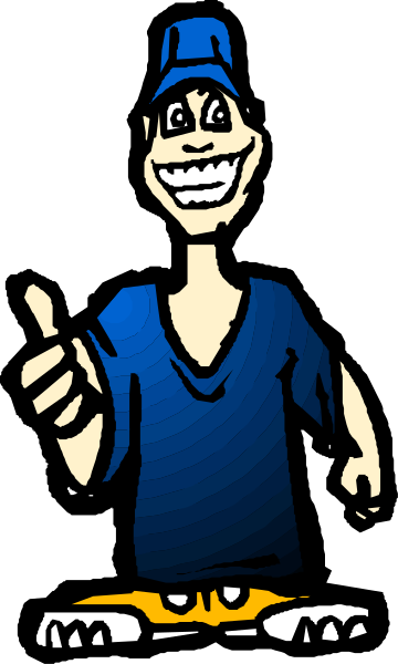 The image shows a cartoon of an animated character giving thumbs up with text that reads "I'm ready to party."