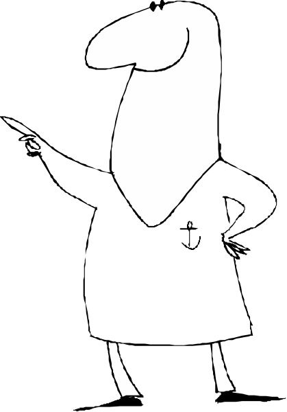 The black and white photo shows a person standing with their back to us against an indistinct background; there is no text present in this image.