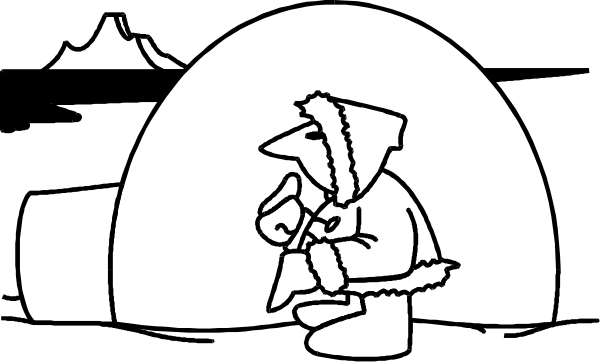 The black and white cartoon shows a character with an exaggeratedly large head standing next to another smaller figure that appears to be in distress; both characters seem to be inside some sort of dome-like structure, possibly indicating danger or protection from something outside their viewpoint.