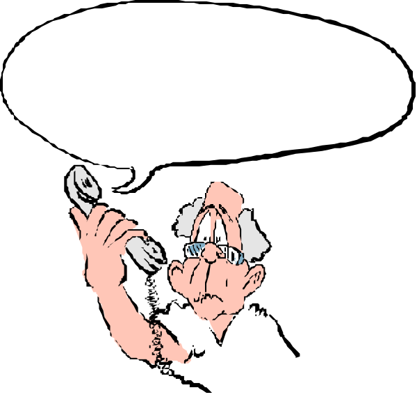 The cartoon shows an elderly man holding a magnifying glass to his eye while looking at something on it with great interest; he is wearing glasses over one of his eyes for better focus.