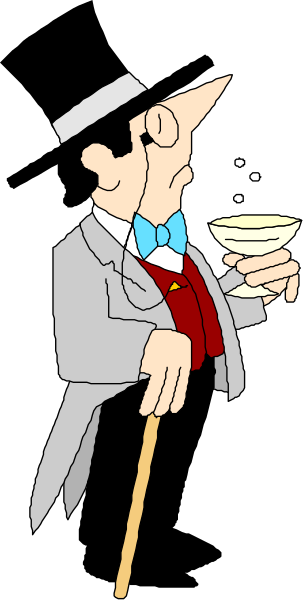 The cartoon shows a man dressed as Sherlock Holmes holding up his magnifying glass to inspect something closely while standing on top of an elephant in front of Big Ben clock tower with London's iconic red double-decker buses visible behind him, and he is wearing a detective hat.