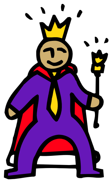 The image shows a cartoon of an animated character dressed as Superman standing next to another figure that appears to be King Kong in front of a purple background with black stripes on either side.