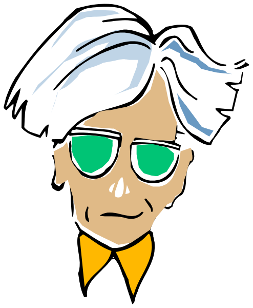 The image shows a man wearing sunglasses with green lenses, dressed in black clothing including what appears to be an orange shirt underneath; he has short hair and is looking directly at the viewer.