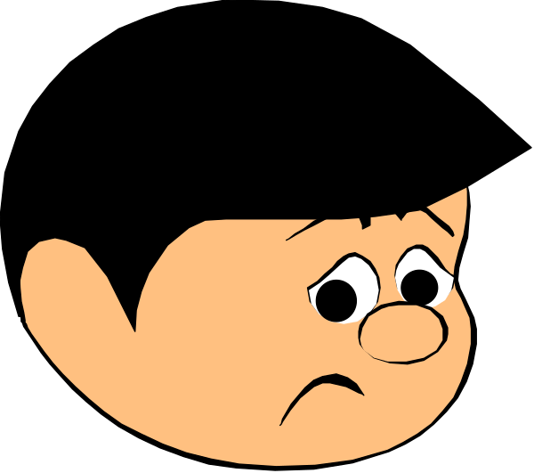 The image shows a cartoon of two characters with exaggerated facial expressions; there is no text present within this small clip-art picture.