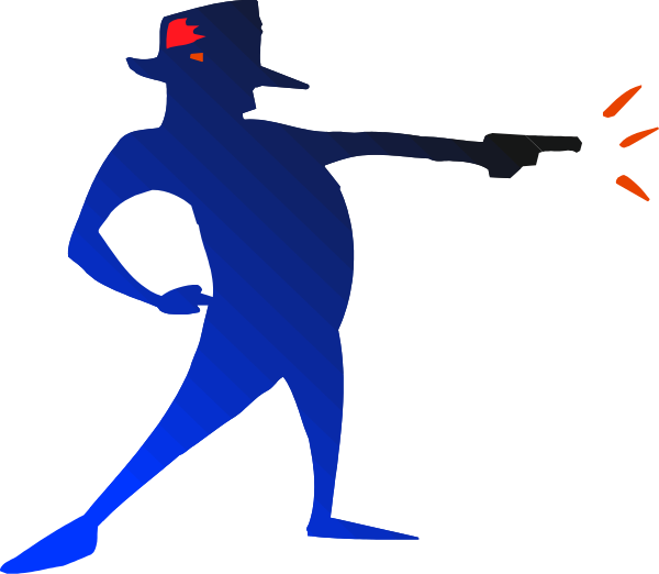 The image shows a cartoon of an animated character who appears to be pointing with their right hand while holding what looks like a newspaper in their left hand.