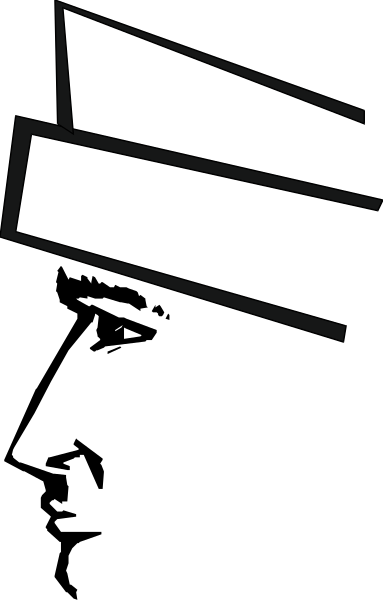 The image shows a black screen with white lines forming an abstract pattern that resembles raindrops falling downwards from top to bottom of the frame.