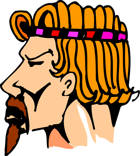 The image shows a cartoon of an animated character with blonde hair wearing a crown on their head, set against a black background.