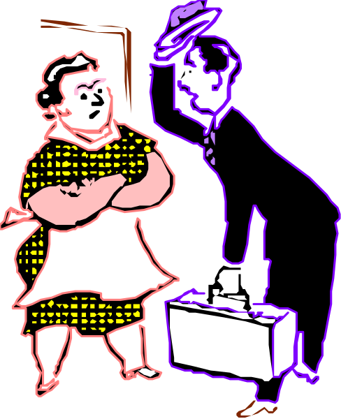 The black and white cartoon shows a man holding an umbrella standing next to another person who is sitting down with their legs crossed in front of them; both characters appear surprised by something off-frame.