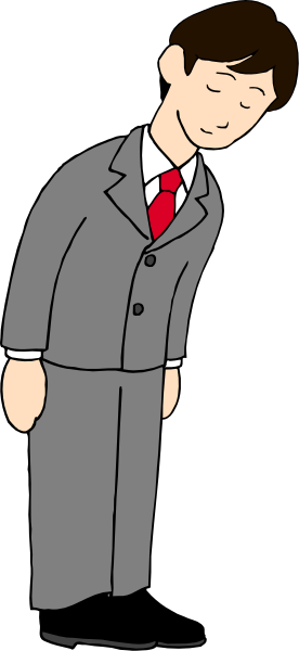 The cartoon shows a man standing against a dark background with his head resting on his hand; he is wearing a suit and tie.